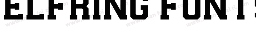 Elfring Fonts Coach字体转换